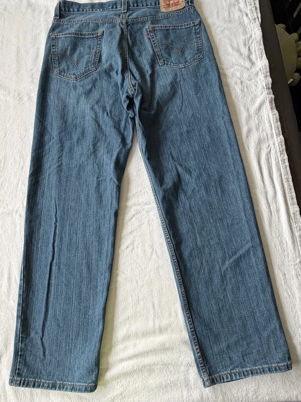 Levi's 550 Men's Straight Leg Blue Denim Jeans SZ 36X32